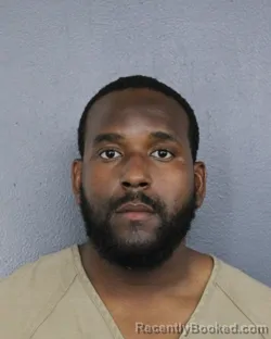 Mugshot of Brandon Jean Bernard booked in Broward County, Florida on August 22, 2026