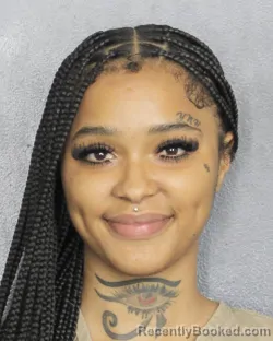 Mugshot of CHRISTINE NICHOLE BERNARD booked in Broward County, Florida on March 14, 2026