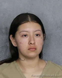 Mugshot of Zayra Belen Saravia booked in Broward County, Florida on August 2, 2026