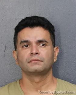 Mugshot of Allan Mauricio Ochoa booked in Broward County, Florida on October 7, 2026