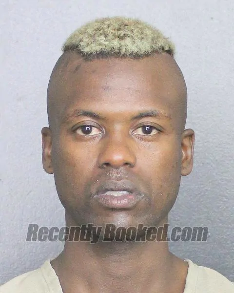 Booking photo from Broward County, Florida