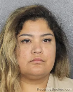 Mugshot of ANGELICA MARIA CARDENAS booked in Broward County, Florida on March 13, 2026