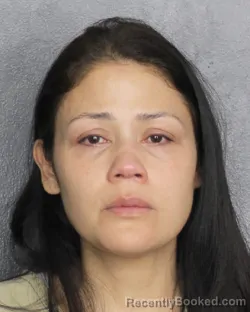 Mugshot of KARINA ARCE VERA booked in Broward County, Florida on May 3, 2026