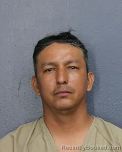 Mugshot of Eduin Virgilio Arismendi Rincon booked in Broward County, Florida on July 17, 2026