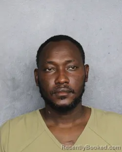 Mugshot of Stevenson Monchery booked in Broward County, Florida on October 5, 2026