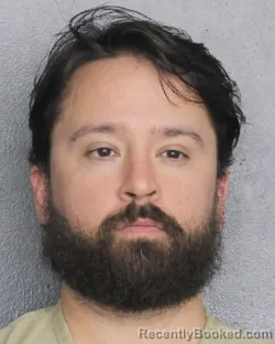 Mugshot of COLE DANIEL VESS booked in Broward County, Florida on March 10, 2026