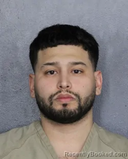 Mugshot of ERICK LEON VENTURA AYALA booked in Broward County, Florida on June 13, 2026