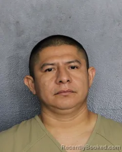 Mugshot of Salomon Nahaut Dzib booked in Broward County, Florida on August 19, 2026