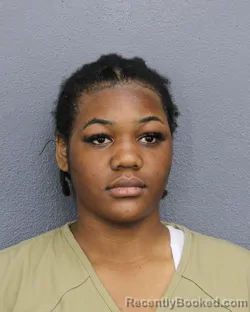 Mugshot of Janiyah Bostonnae Black booked in Broward County, Florida on October 10, 2026