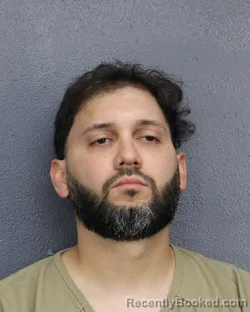 Mugshot of Michael Giovanni Montero Rodriguez booked in Broward County, Florida on August 1, 2026