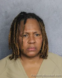 Mugshot of Tangela Michelle Amos booked in Broward County, Florida on August 19, 2026