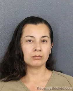 Mugshot of Karen Suyapa Calix Hernandez booked in Broward County, Florida on August 30, 2026