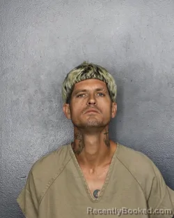 Mugshot of Jordan Paul Whitlock booked in Broward County, Florida on September 29, 2026