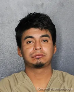 Mugshot of JUAN ARNULFO ESTEBAN MENDOZA booked in Broward County, Florida on June 17, 2026