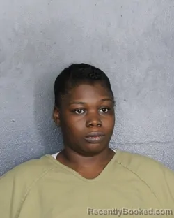 Mugshot of Tyshelle Ovesha Miller booked in Broward County, Florida on September 28, 2026