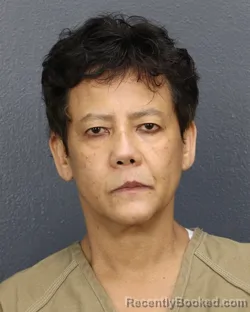 Mugshot of Marichu Cui Brocka booked in Broward County, Florida on October 7, 2026