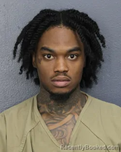Mugshot of Jerquan Deonte Brown booked in Broward County, Florida on October 8, 2026