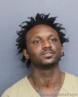Mugshot of Malik Donte Armstron Dunn booked in Broward County, Florida on October 13, 2026