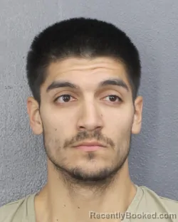 Mugshot of ETHAN NATHANIEL RUIZ booked in Broward County, Florida on March 18, 2026