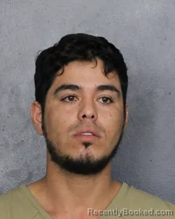 Mugshot of Yondel Jose Pacheco Mejias booked in Broward County, Florida on July 16, 2026