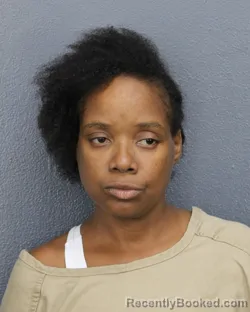 Mugshot of Regine Bianca Lavaud booked in Broward County, Florida on July 31, 2026