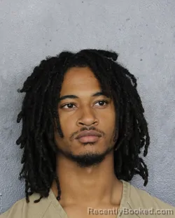 Mugshot of Malachi Robinson booked in Broward County, Florida on August 20, 2026
