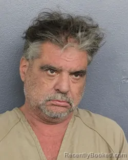 Mugshot of Frank Pagano booked in Broward County, Florida on August 20, 2026