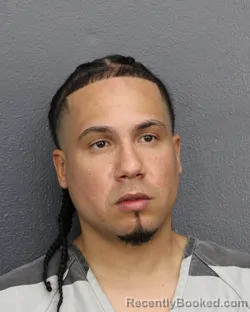 Mugshot of Joel Juis Taveras booked in Broward County, Florida on August 20, 2026