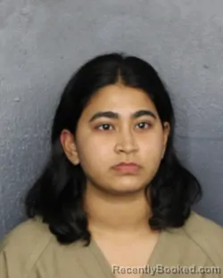Mugshot of Alisha Noor Shaikh booked in Broward County, Florida on September 25, 2026