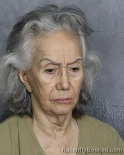 Mugshot of Greta Ariana Garzon booked in Broward County, Florida on August 23, 2026
