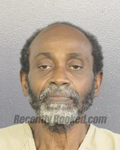 Booking photo from Broward County, Florida