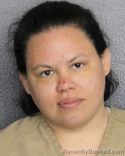 Mugshot of EVANELLY CRISTINA GONZALEZ booked in Broward County, Florida on March 12, 2026