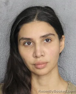 Mugshot of JULIET MARIE INTERIANO booked in Broward County, Florida on March 13, 2026