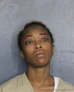 Mugshot of Asia Monet Dean booked in Broward County, Florida on July 30, 2026