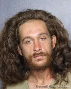 Mugshot of Jaymes Jordan Hutchinson Garcia booked in Broward County, Florida on August 9, 2026