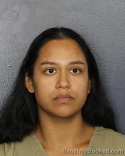 Mugshot of Afsana Khan booked in Broward County, Florida on September 30, 2026