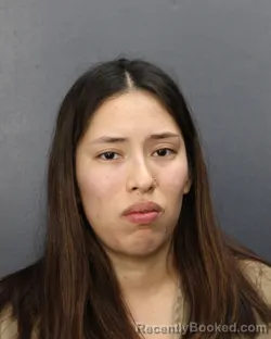 Mugshot of Dariana Aile Marcial Ortiz booked in Broward County, Florida on October 10, 2026