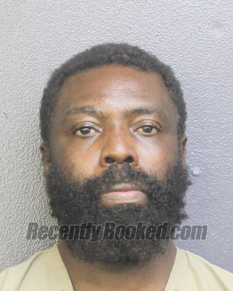 Booking photo from Broward County, Florida
