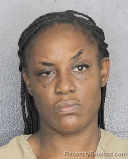 Mugshot of AUBRE NICOLE FIELDS booked in Broward County, Florida on March 8, 2026