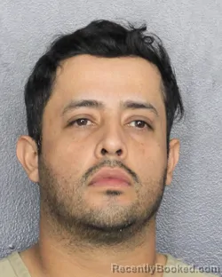 Mugshot of WILSON ARMANDO GUERRERO ORTIZ booked in Broward County, Florida on March 12, 2026