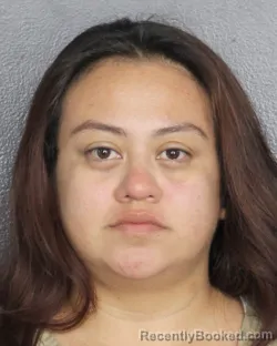Mugshot of CLAUDIA YARELI POPCA SANCHEZ booked in Broward County, Florida on March 15, 2026