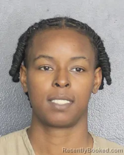 Mugshot of ANDREKA UNIQUE HOLSTON booked in Broward County, Florida on April 24, 2026