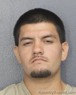Mugshot of BRANDON LUIS VIDAURE booked in Broward County, Florida on May 6, 2026