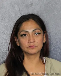 Mugshot of MARIANA JUAREZ booked in Broward County, Florida on June 14, 2026