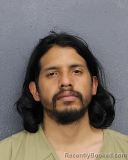 Mugshot of ALEX DAVID ARRIETA TAPIQUEN booked in Broward County, Florida on June 25, 2026