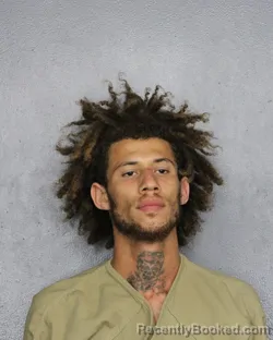 Mugshot of Marcello K Thomas booked in Broward County, Florida on July 13, 2026