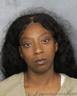 Mugshot of Dionndra Renee Bell booked in Broward County, Florida on July 18, 2026