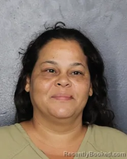 Mugshot of Barbara Antonette Diaz booked in Broward County, Florida on July 31, 2026
