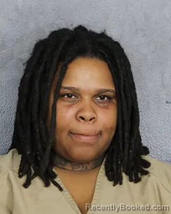 Mugshot of Quanisha Nicole Bryant booked in Broward County, Florida on August 4, 2026