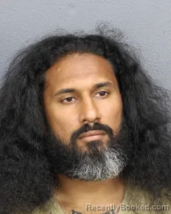 Mugshot of Preshan Ramrhelawan booked in Broward County, Florida on August 6, 2026